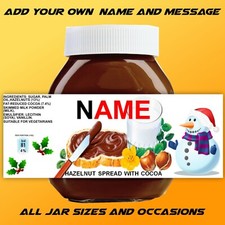 PERSONALISED NUTELLA LABEL -