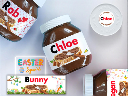Nutella jar personalised - jar,
