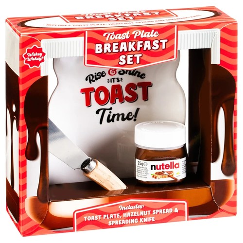 Nutella toast plate - toast,