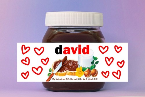 Love hearts personalised spoof - love,