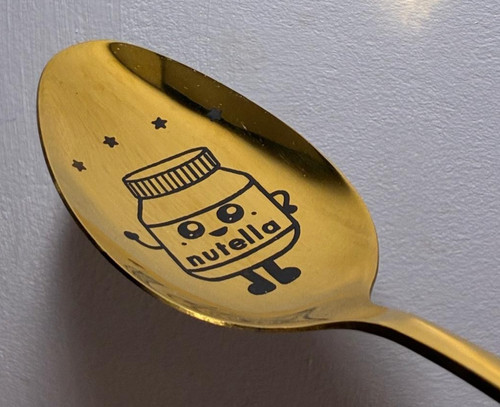 Nutella spoon golden christmas - nutella,